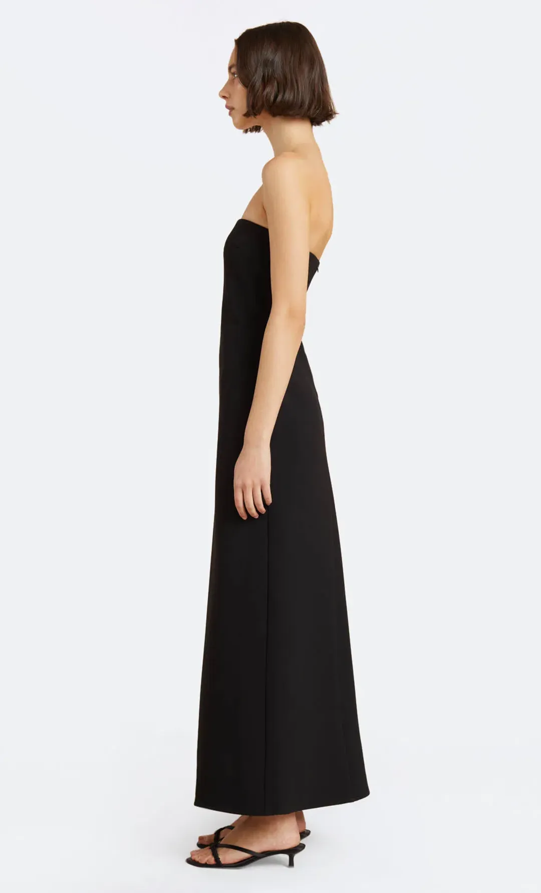 Bec & Bridge Ryan Strapless Dress Black Size AU 12 for rent on The Volte - main image