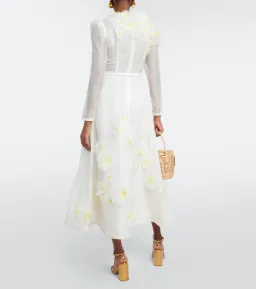 Zimmermann Matchmaker Daisy Midi Dress Ivory Size 2 / AU 12 for rent on The Volte - image 2