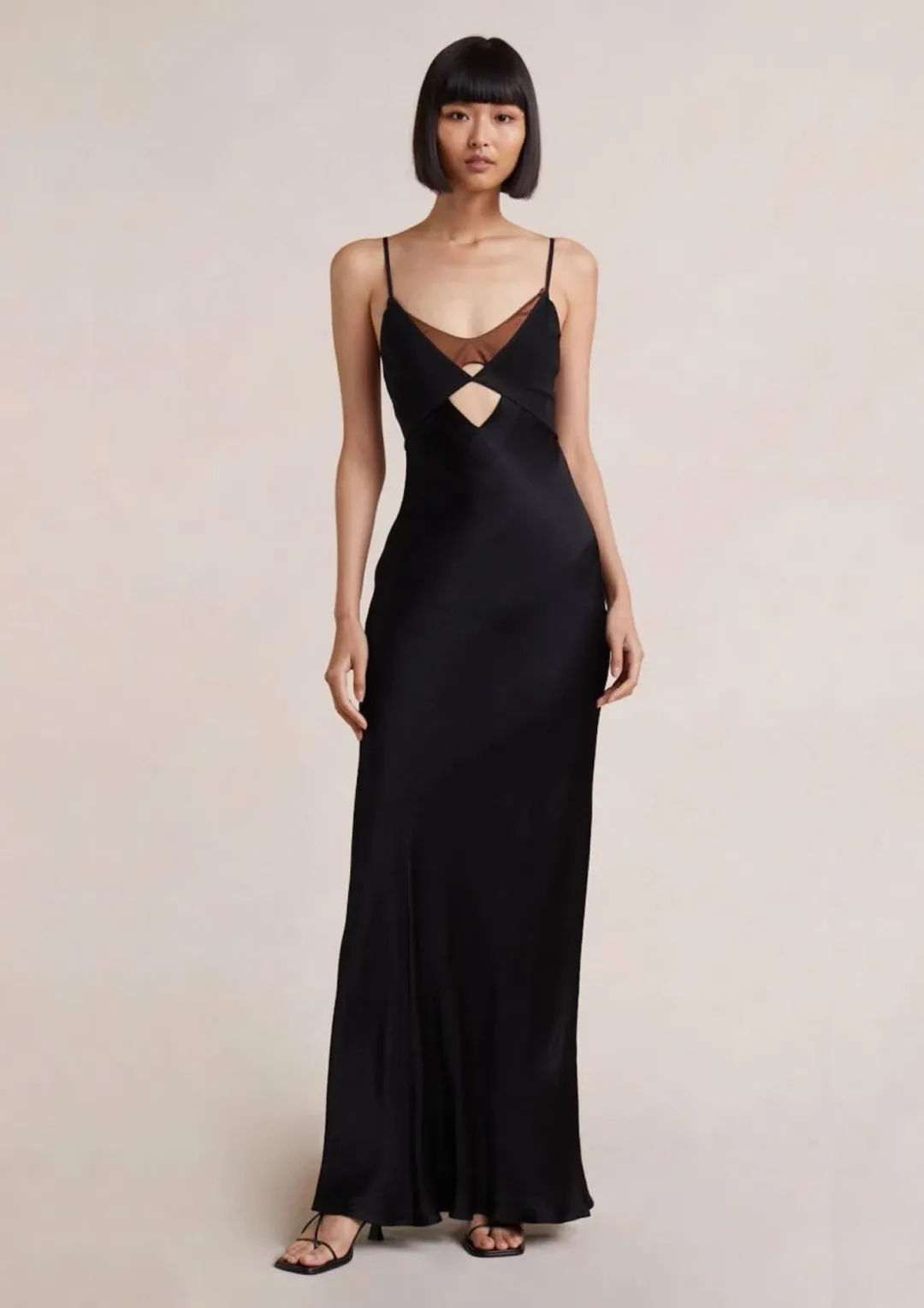 Bec & Bridge Heather Maxi Dress Black & Choc Brown Size AU 12 for rent on The Volte - main image