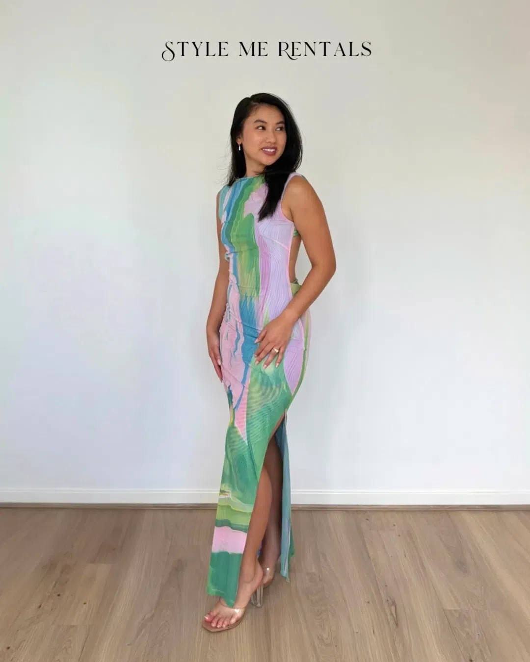 Jefre Sèi Luelle Midi Dress Gaia Print Size S for rent on The Volte - main image