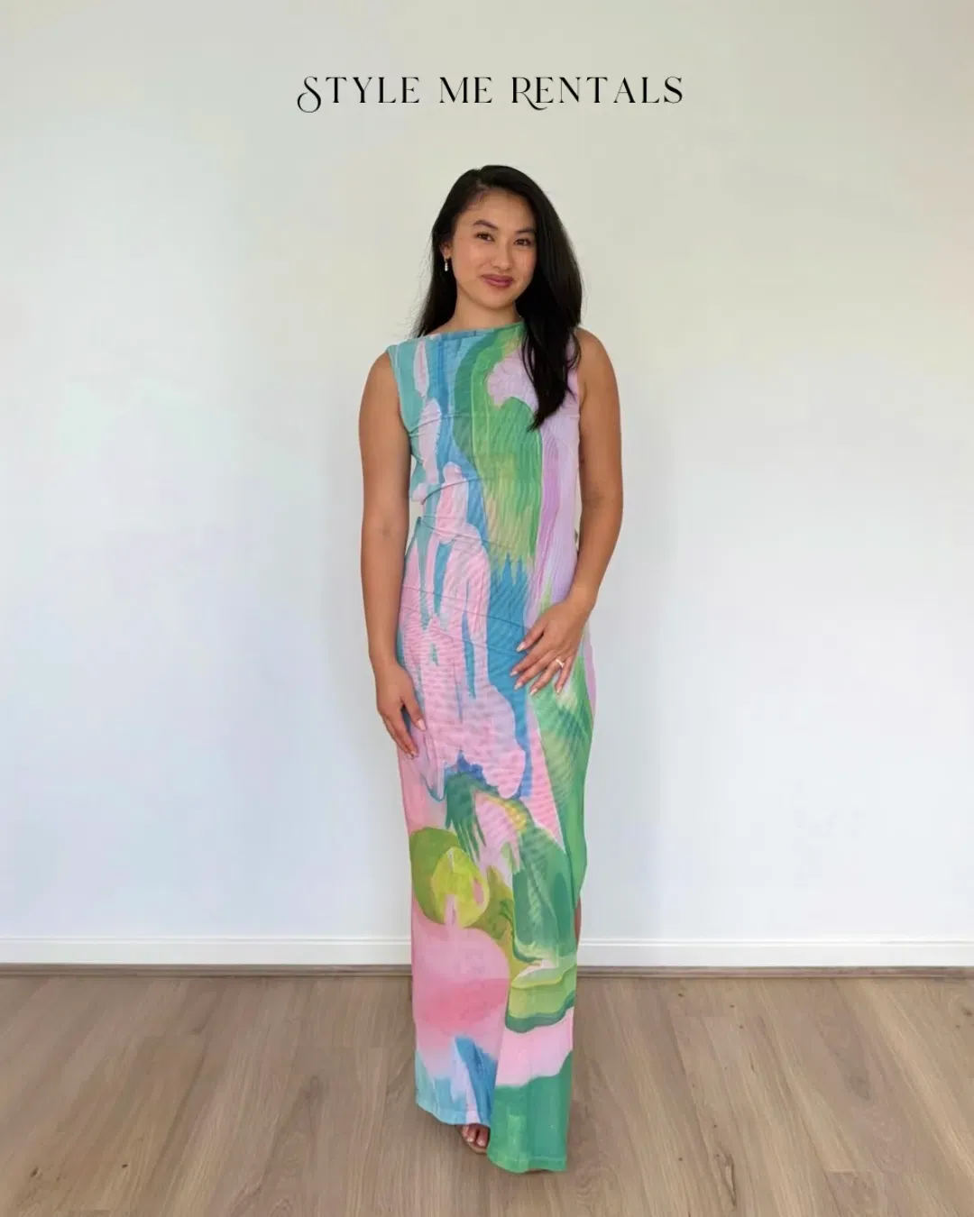 Jefre Sèi Luelle Midi Dress Gaia Print Size S for rent on The Volte - main image