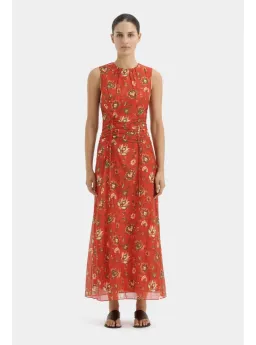 Sir the Label Reyes Dress Red Floral Size 8 for rent on The Volte - image 1