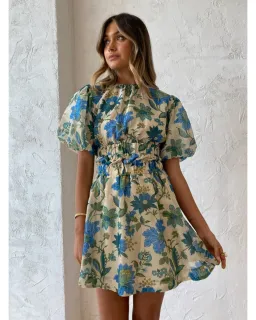 Sir the Label Cecilia Open Back Mini Dress Marguerite Print Size 1 / AU 8 for rent on The Volte - image 2