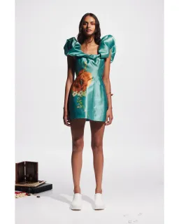 Alemais Regent Jade Mini Dress Jade Size AU 8 for rent on The Volte - image 1