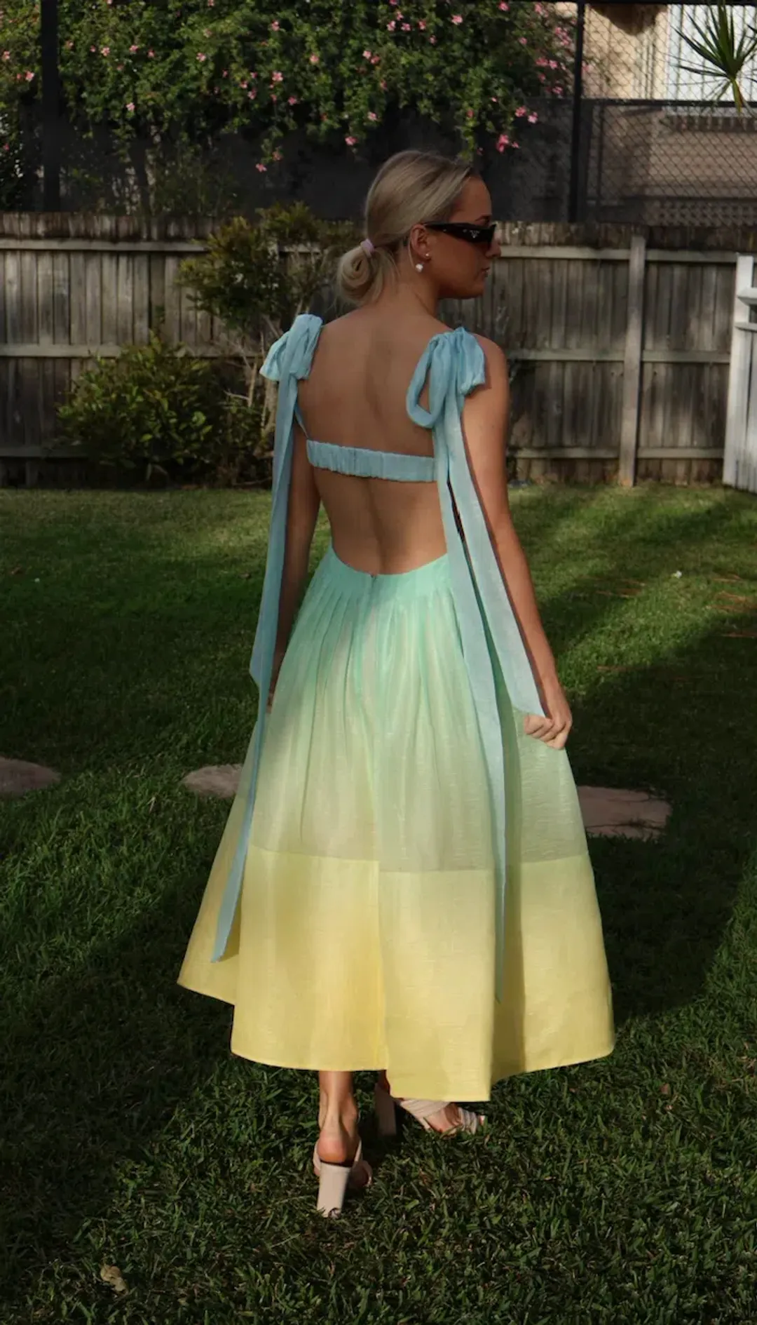 Zimmermann Oasis Bralette Dress Ombré Gown 0 / AU 8  for rent on The Volte - main image