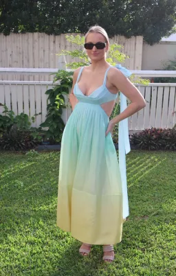 Zimmermann Oasis Bralette Dress Ombré Gown 0 / AU 8  for rent on The Volte - image 8