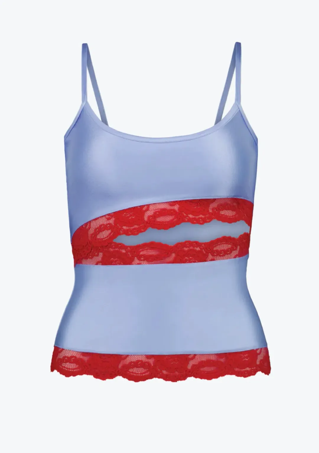 Mode Mischief Studios Flora Lace Cami in Azure Rose Size S / AU 8 for rent on The Volte - main image