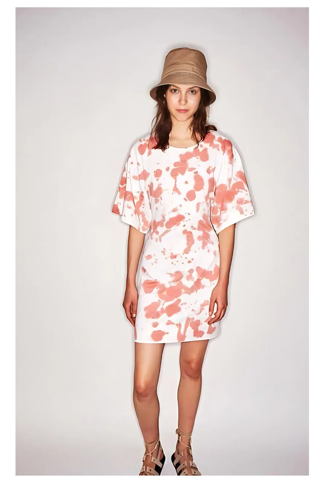 Bassike Double Jersey S/S Tie Dye Dress Print Size XS / AU 6 for rent on The Volte - main image