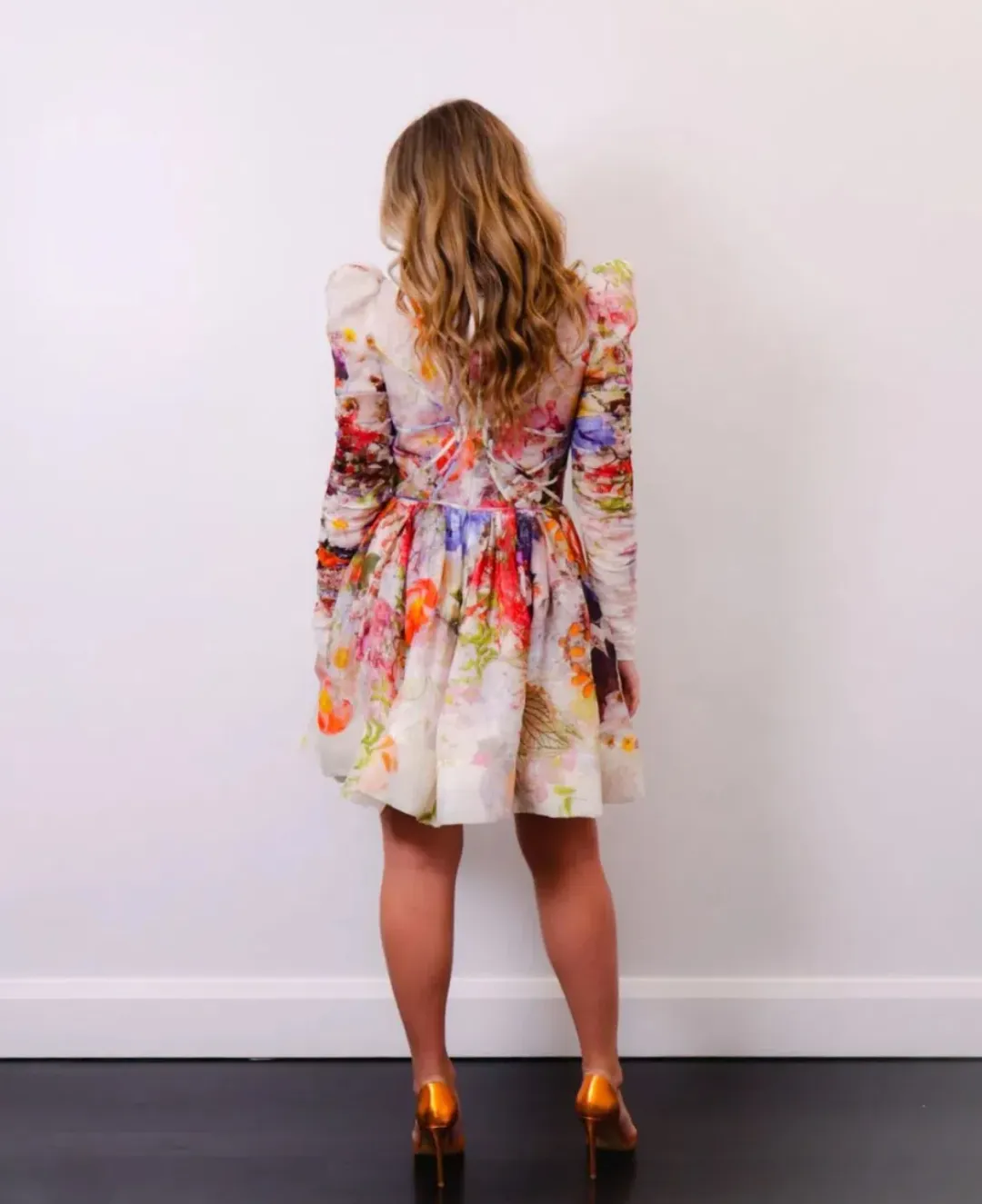Zimmermann Prima Panelled Mini Dress Multi Floral Size 1 / AU 10 for rent on The Volte - main image