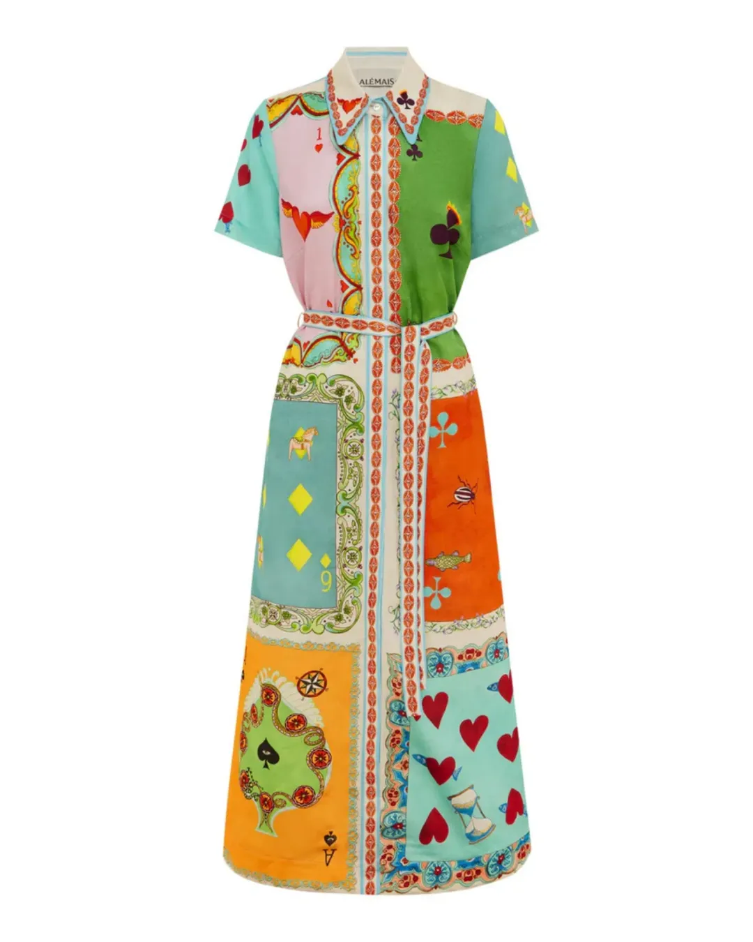 Alemais Rummy Shirt Dress Multi Size AU 16 for rent on The Volte - main image