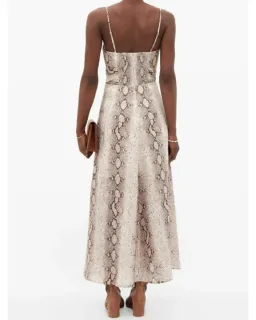 Zimmermann Bellitude Python Cut Out Dress Print Size 0 / AU 8  for rent on The Volte - image 3