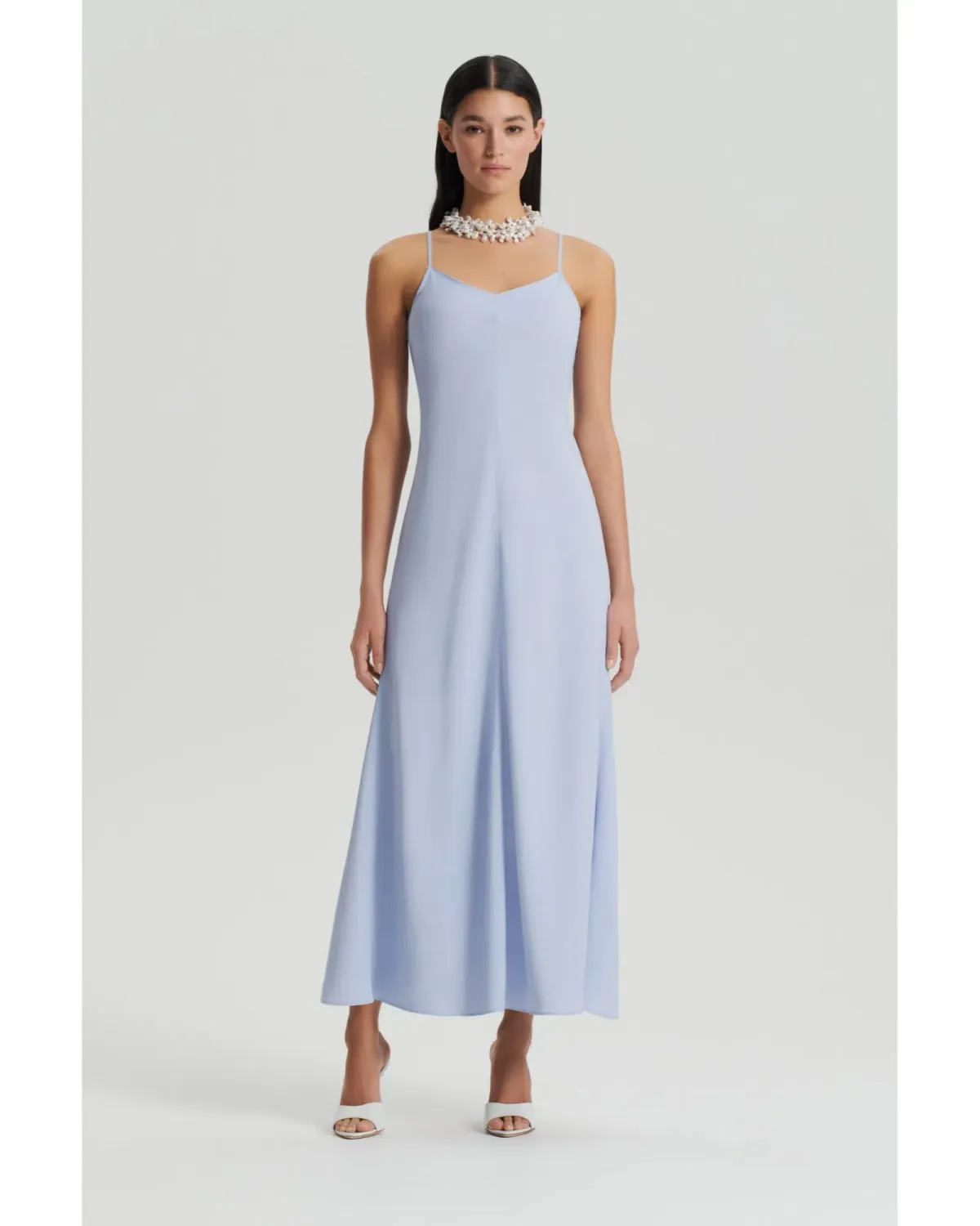 Scanlan Theodore Viscose Slip Dress Aquatic Size AU 6 for rent on The Volte - main image