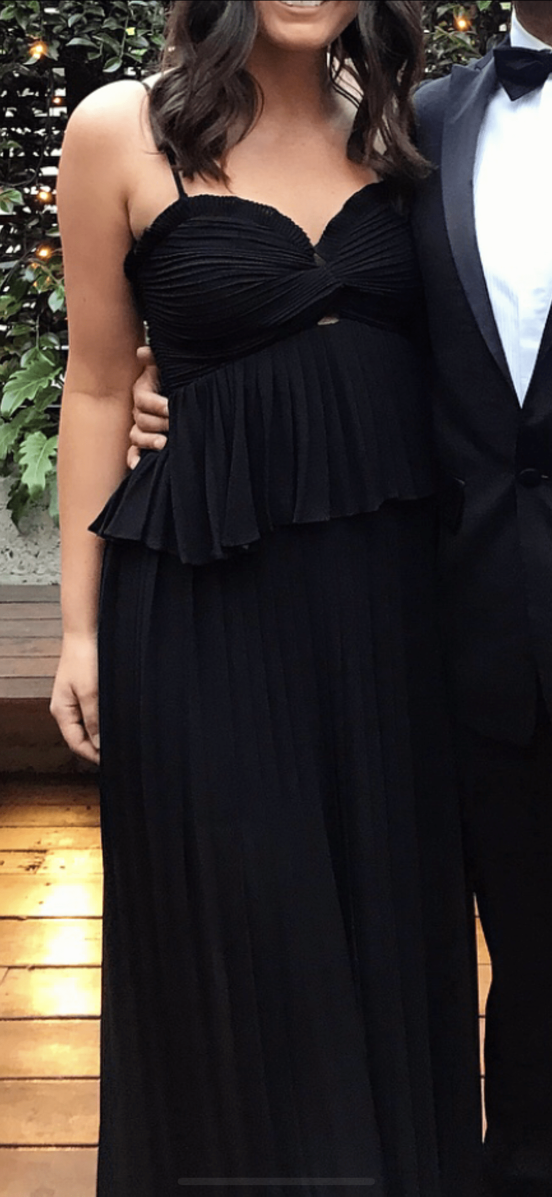 Shona Joy Botticelli Palazzo Jumpsuit Black Size 8 for rent on The Volte - main image