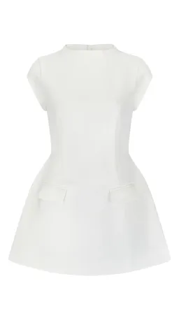 Odd Muse The Ultimate Muse Cap Sleeve Mini Dress White Size XS (AU 6) for rent on The Volte - image 4
