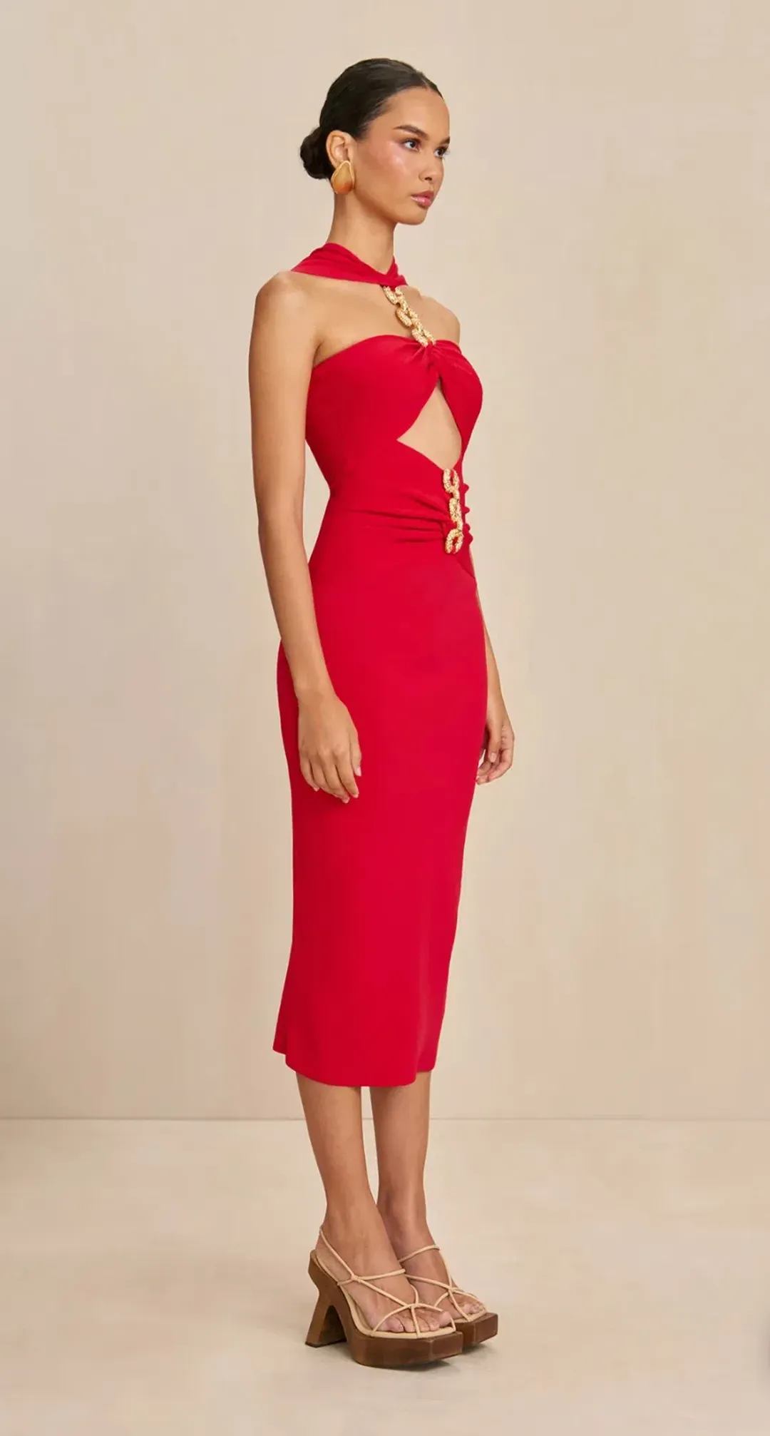 Cult Gaia Cristos Knit Dress In Lollipop Size 6  for rent on The Volte - main image