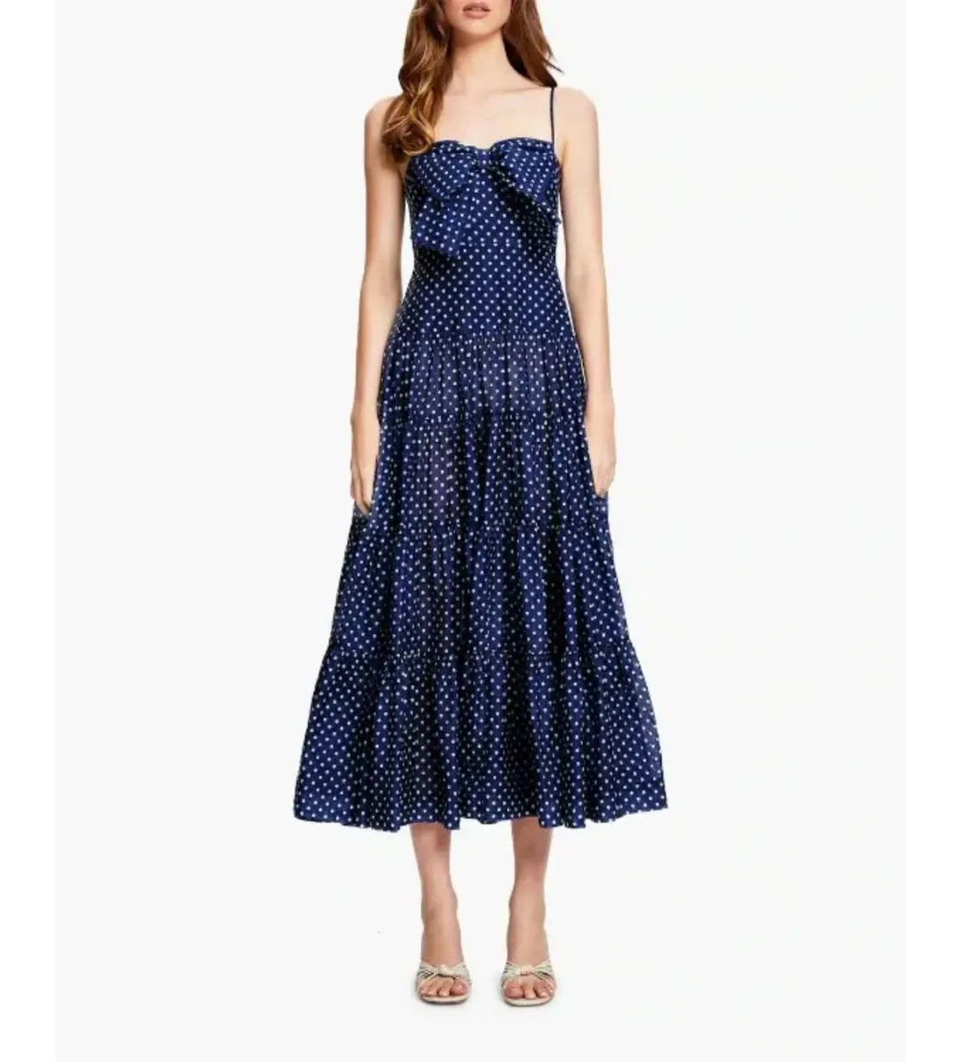Alice McCall Last Song Midi Dress Blue Size 14 for rent on The Volte - main image