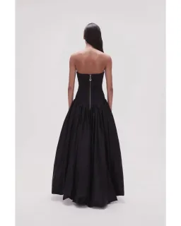 Aje Violette Bubble Hem Maxi Dress Black Size AU 14 for rent on The Volte - image 2