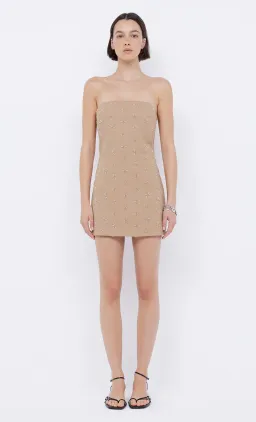 Bec & Bridge Sunseeker Mini Dress Golden Size AU 6 for rent on The Volte - image 2
