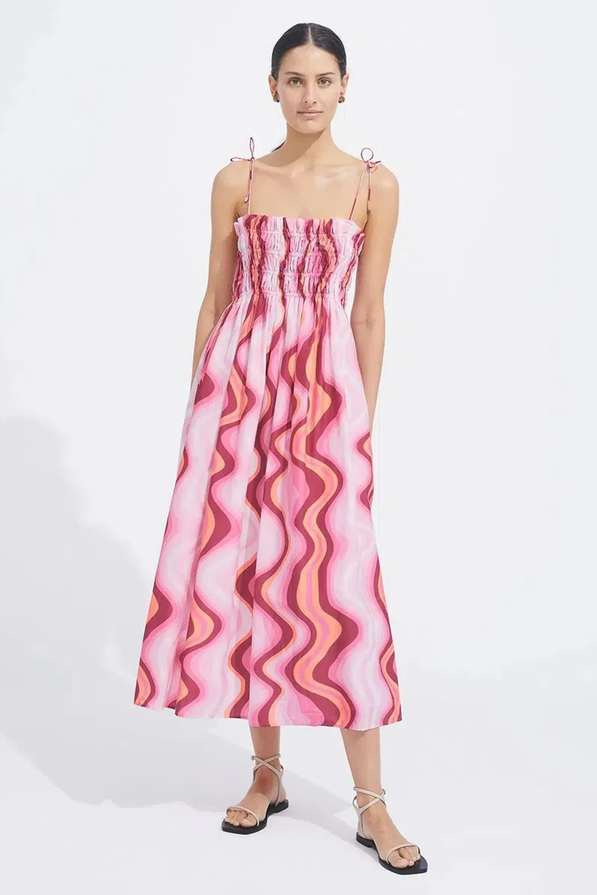 Steele Mirabella Midi Dress Groovy Print Size L / AU 12 for rent on The Volte - main image