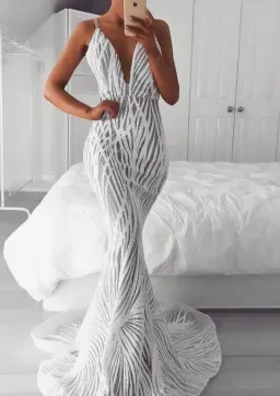 Jadore JX098 Jennifer Beaded Gown White Size 12 for rent on The Volte - image 4