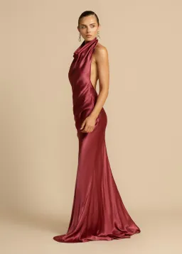 Arcina Ori Gaia Dress Rich Plum Hue Size 8 for rent on The Volte - image 2