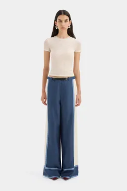 Sir the Label Dazed Wrap Halter Mini and Belted Pant Set in Studio Print Size 0/Au 6 for rent on The Volte - image 2