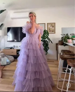 Ava Gowns Disney Princess Bridgerton Purple Ball Gown Purple Size 10 for rent on The Volte - image 1