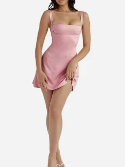 House of CB Kara Mini Dress Pink Quartz Size S / AU 8 for rent on The Volte - image 5