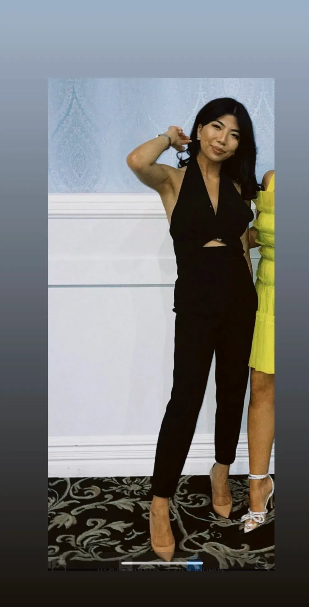 MISHA Anacita Jumpsuit in Black Size 8/S  for rent on The Volte - main image