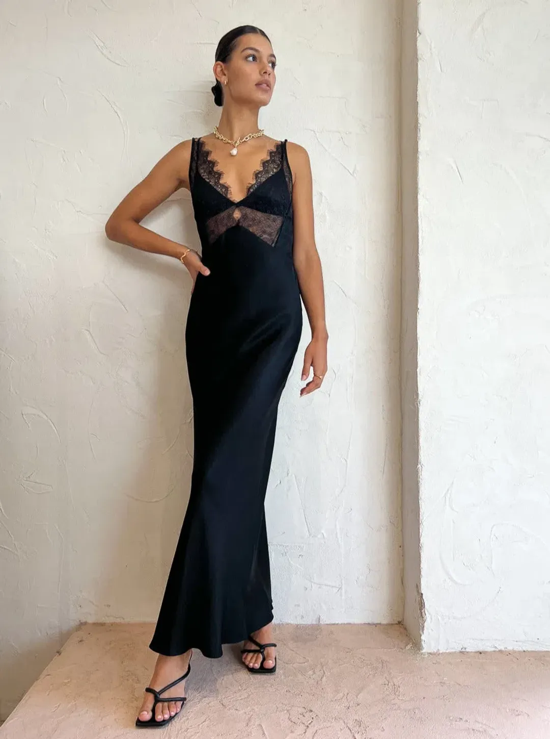 Bec & Bridge Lucille Lace Maxi Dress Black Size S / AU 8 for rent on The Volte - main image