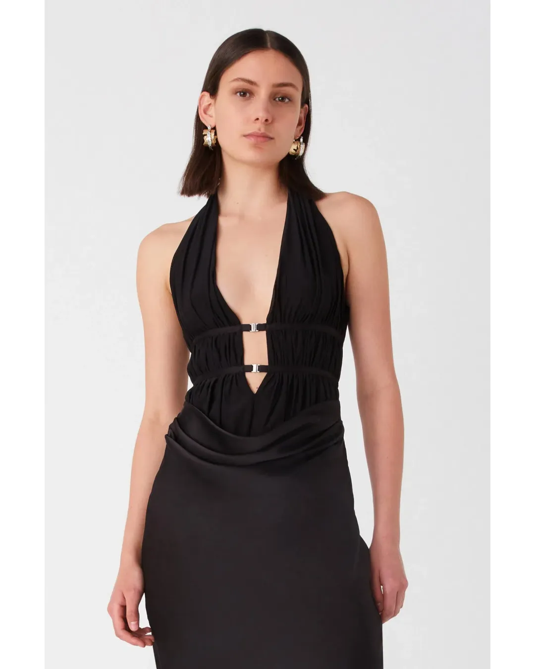 Misha Celine Maxi Dress Black Size 8 for rent on The Volte - main image