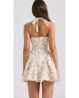 House of CB Valentia Dress Ivory Meadow Print Size AU 8 for rent on The Volte - image 4