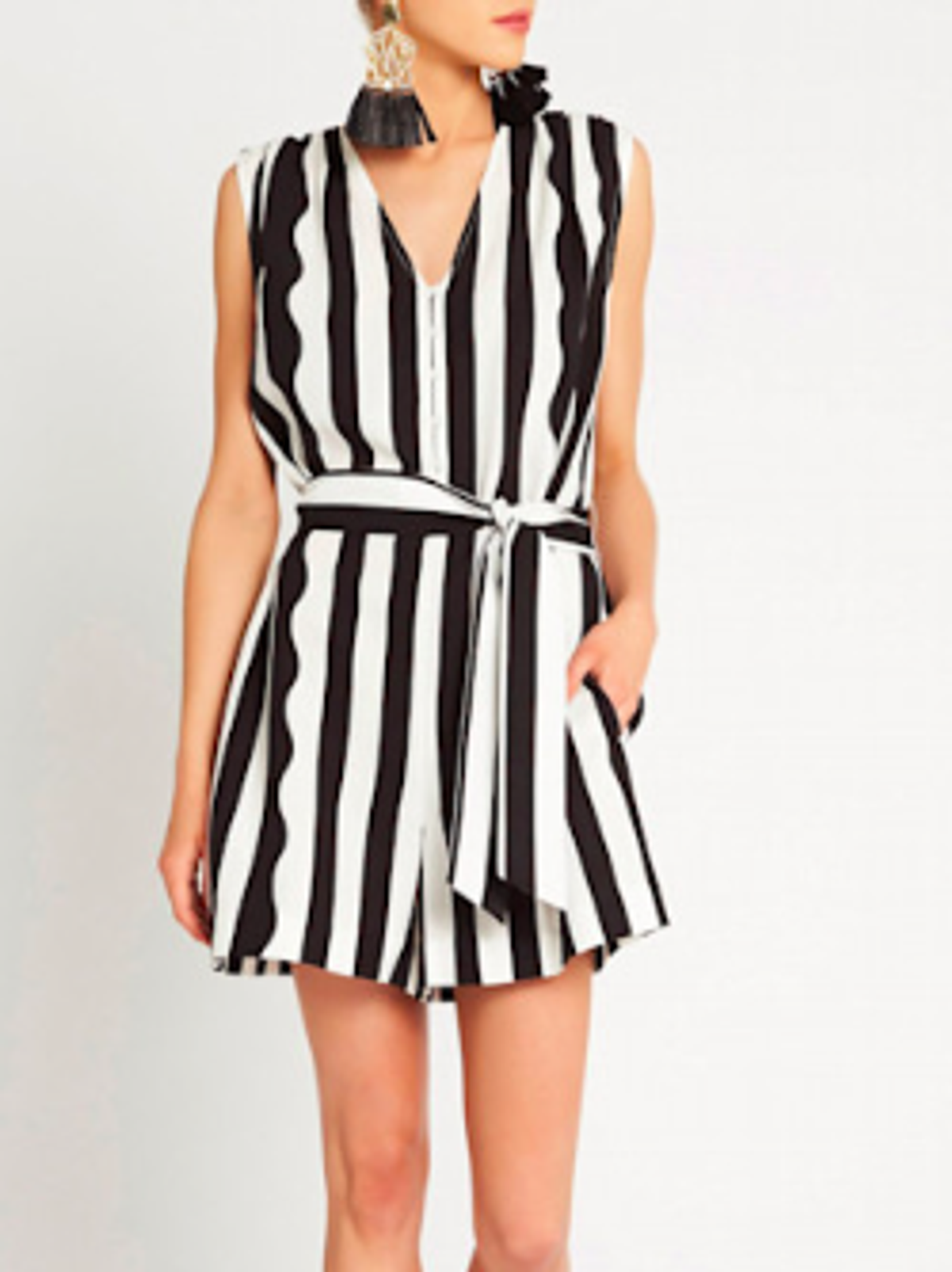 Sass & Bide Chromograph Playsuit for rent on The Volte - main image