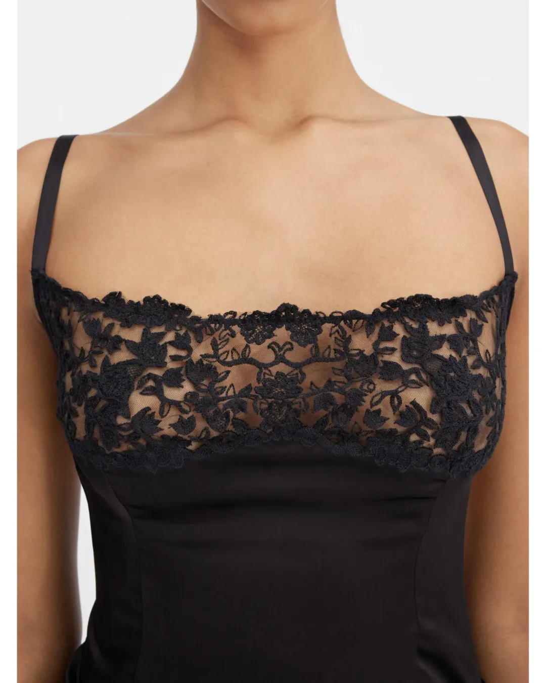 Jacquemus La Saudade longue brodée Dress Black Size AU 8 for rent on The Volte - main image