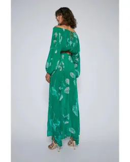 Scanlan Theodore Georgette Floral Set Kelly Green Size AU 8 for rent on The Volte - image 4