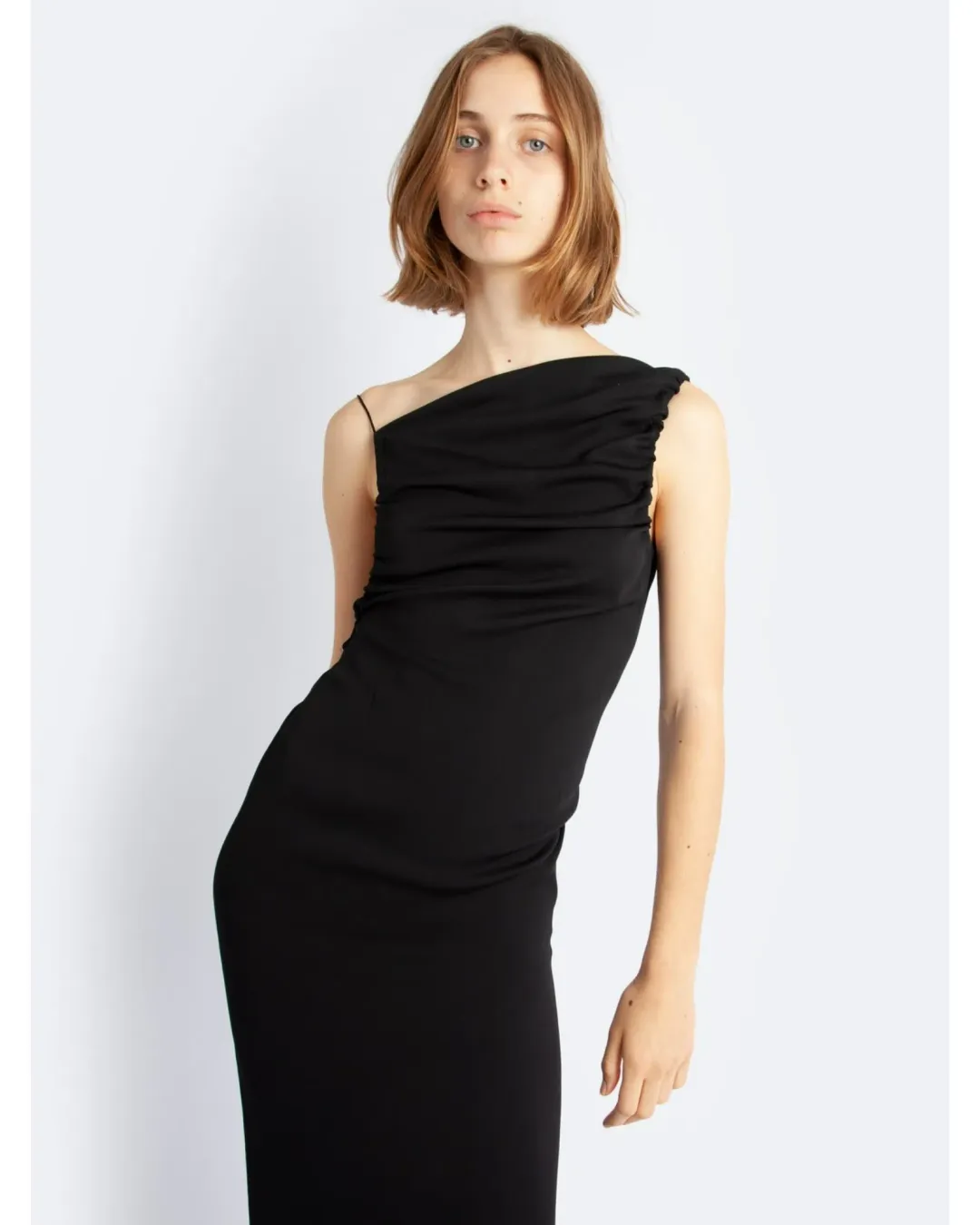 Christopher Esber Yrjo Backless Tie Midi Dress Black Size AU 8  for rent on The Volte - main image