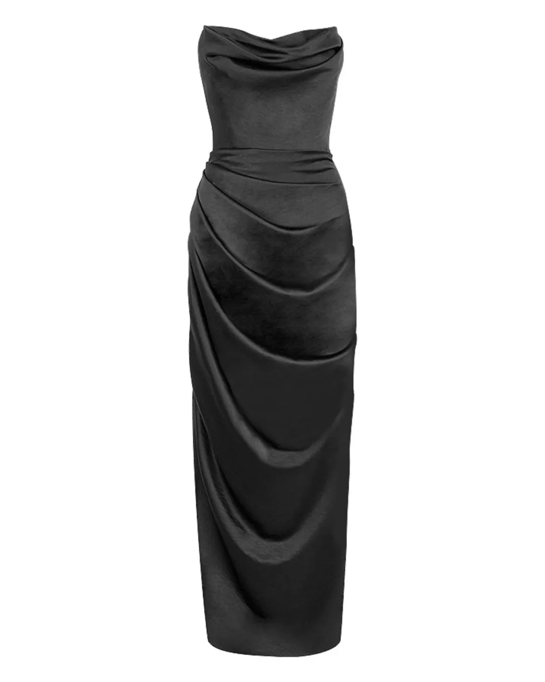 House of CB Adrienne Corset Maxi Dress in Black Size S / AU 8 for rent on The Volte - main image