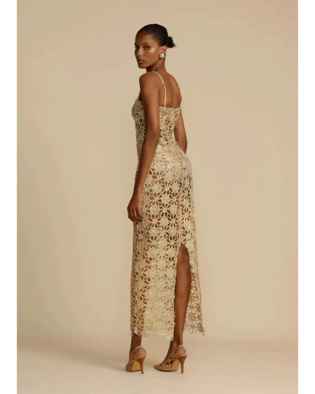 Arcina Ori Kendra Maxi Dress Gold Size XL / AU 14  for rent on The Volte - main image