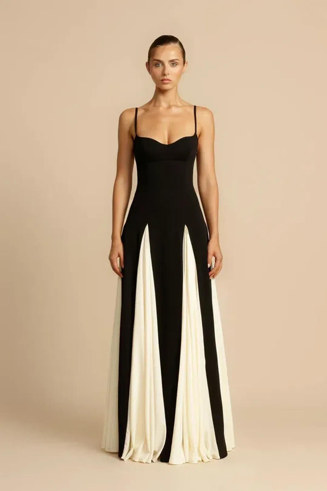 Arcina Ori Paloma Dress Black/White Size 10 for rent on The Volte - main image