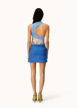 Mirae Paris Surfin' Mini Dress Blue Size S / AU 8 for rent on The Volte - image 2