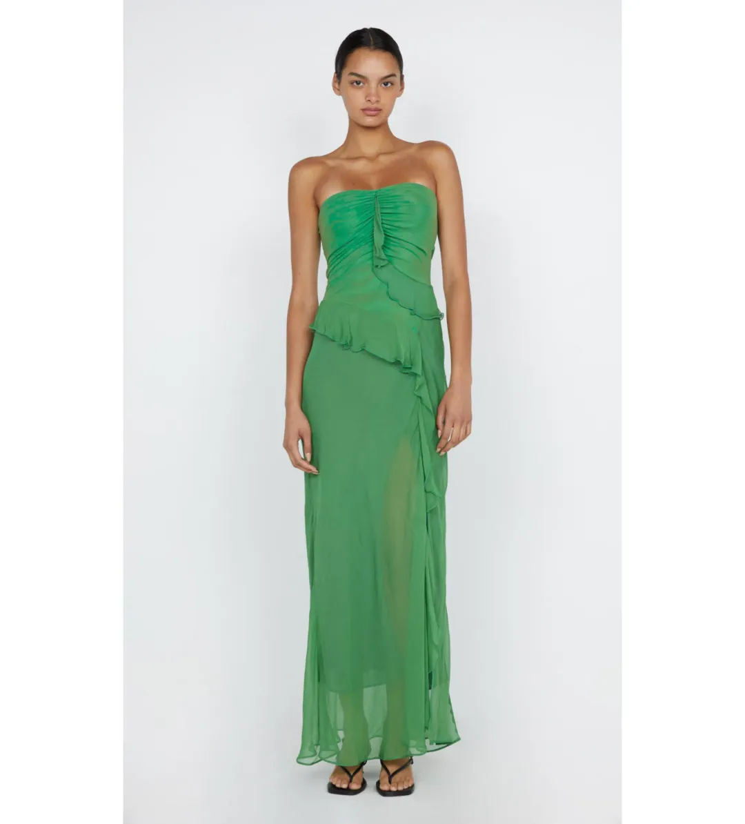 Bec & Bridge Maresca Strapless Dress Green Apple Size 6 for rent on The Volte - main image