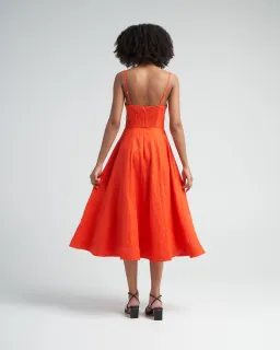 Zimmermann Wonderland Picnic MIdi Dress in Red Size  for rent on The Volte - image 2