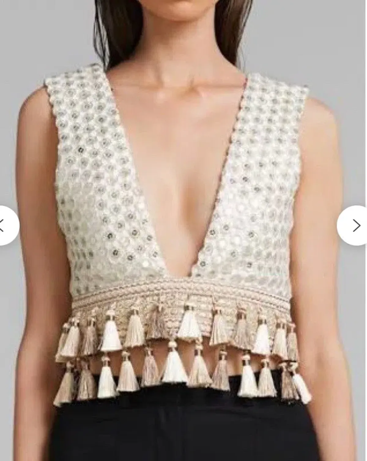 Eliya the Label Shakira Top Cream Size 6 for rent on The Volte - main image