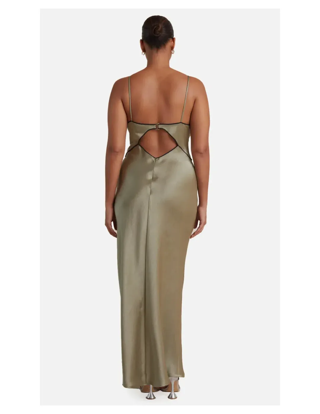 Bec And Bridge Hazel Maxi Dress In Olive Size 8 for rent on The Volte - main image