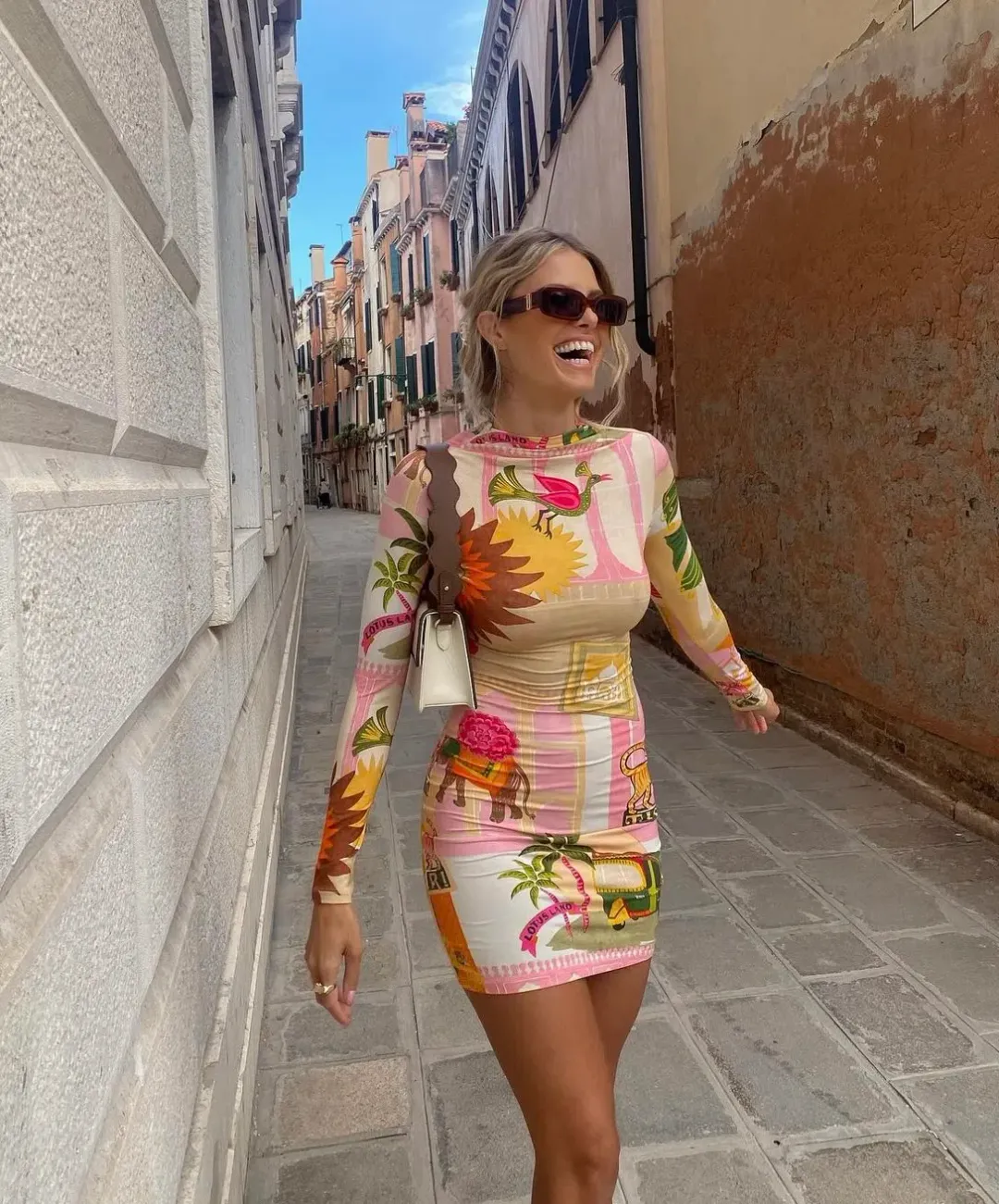 Roame Goldie Mini Dress Pink City Size 1 / Au 8 for rent on The Volte - main image