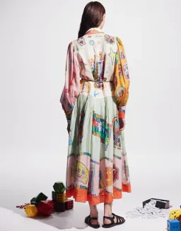 Alemais Players Shirt Dress Print Size 8 for rent on The Volte - image 2