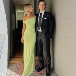 Natalie Rolt Bettina Gown Citron Size 2 / AU 10 for rent on The Volte - image 3