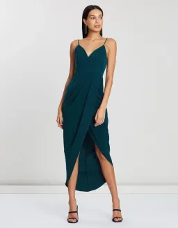 Shona Joy Core Cocktail Dress in Seaweed Green Size 6 for rent on The Volte - image 5