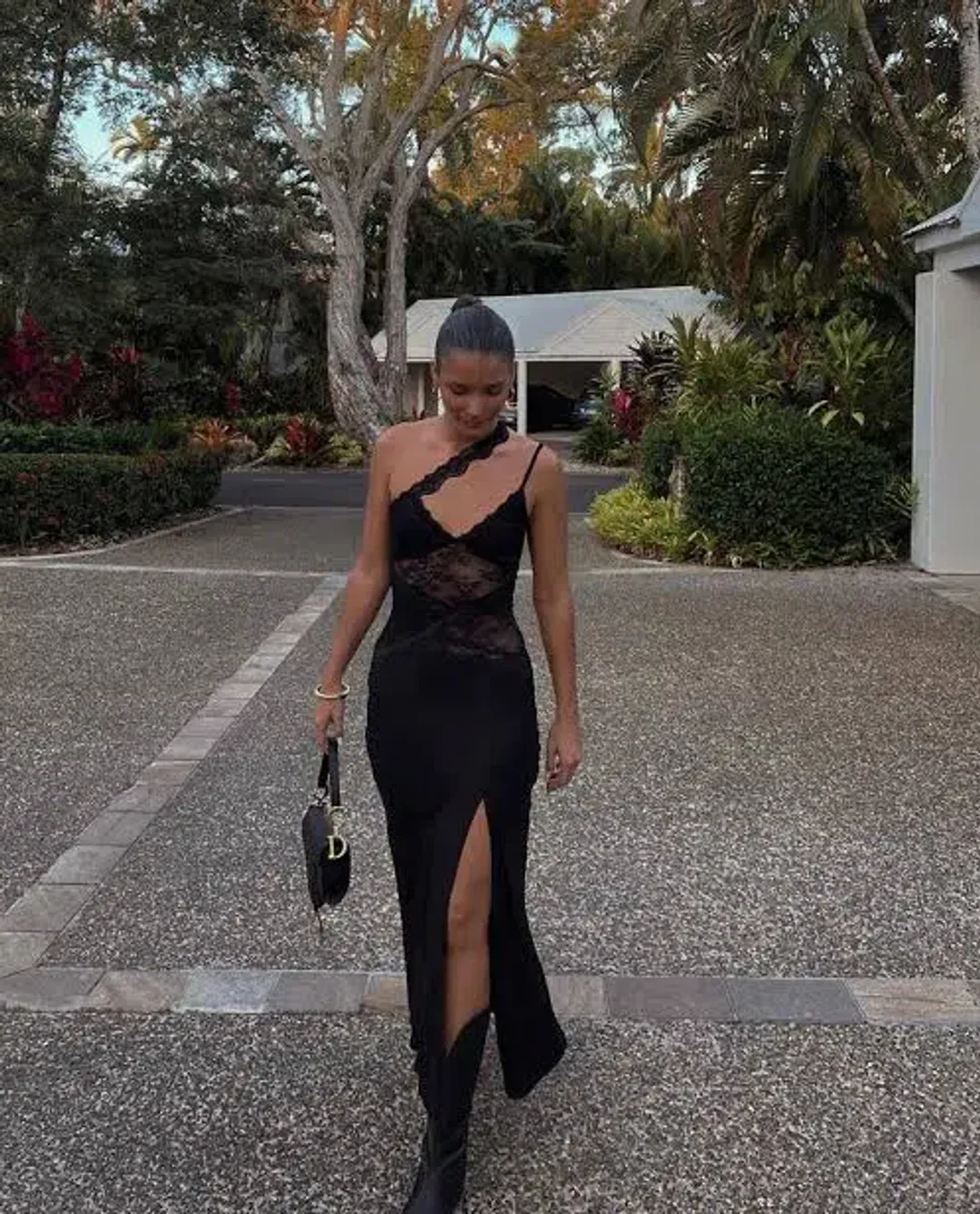 Bec & Bridge Ria Asym Dress Black Size 8 for rent on The Volte - main image