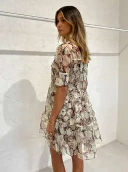 Sir the Label Sofia Puff Sleeve Mini Dress Multi Size 6 for rent on The Volte - image 3